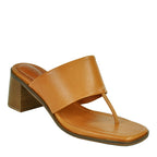 Martha-Block Leather Block Heel Thong