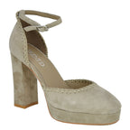 Addie Suede Closed Platform Sandal