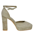 Addie Suede Closed Platform Sandal