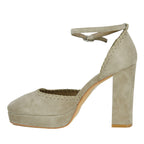 Addie Suede Closed Platform Sandal