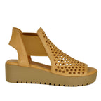 Odeya Perforated Wedge Sandal