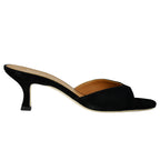 Brigitte Suede Heel Slide