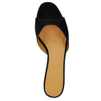 Brigitte Suede Heel Slide