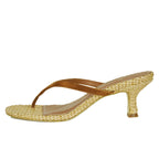 Freja Suede Thong Heel