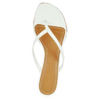 Freja Leather Thong Heel