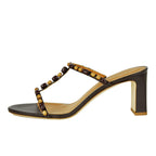 Talita-Heel Beaded T-Strap Slide