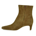 Wally-AnkleBoot Suede Ankle Heel Bootie
