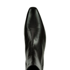 Wally-Flat-Ankle-Boot Leather Flat Bootie