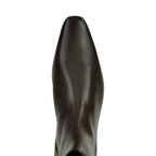 Wally-Flat-Ankle-Boot Leather Flat Bootie