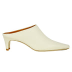 Wally Mule Leather Heel Mule