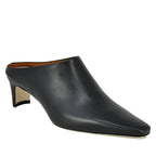 Wally Mule Leather Heel Mule