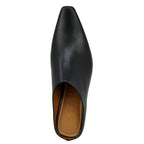 Wally Mule Leather Heel Mule