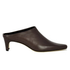 Wally Mule Leather Heel Mule