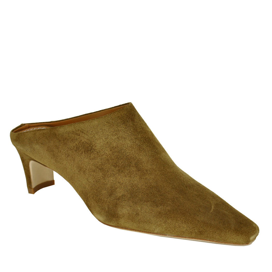 Wally Suede Heel Mule