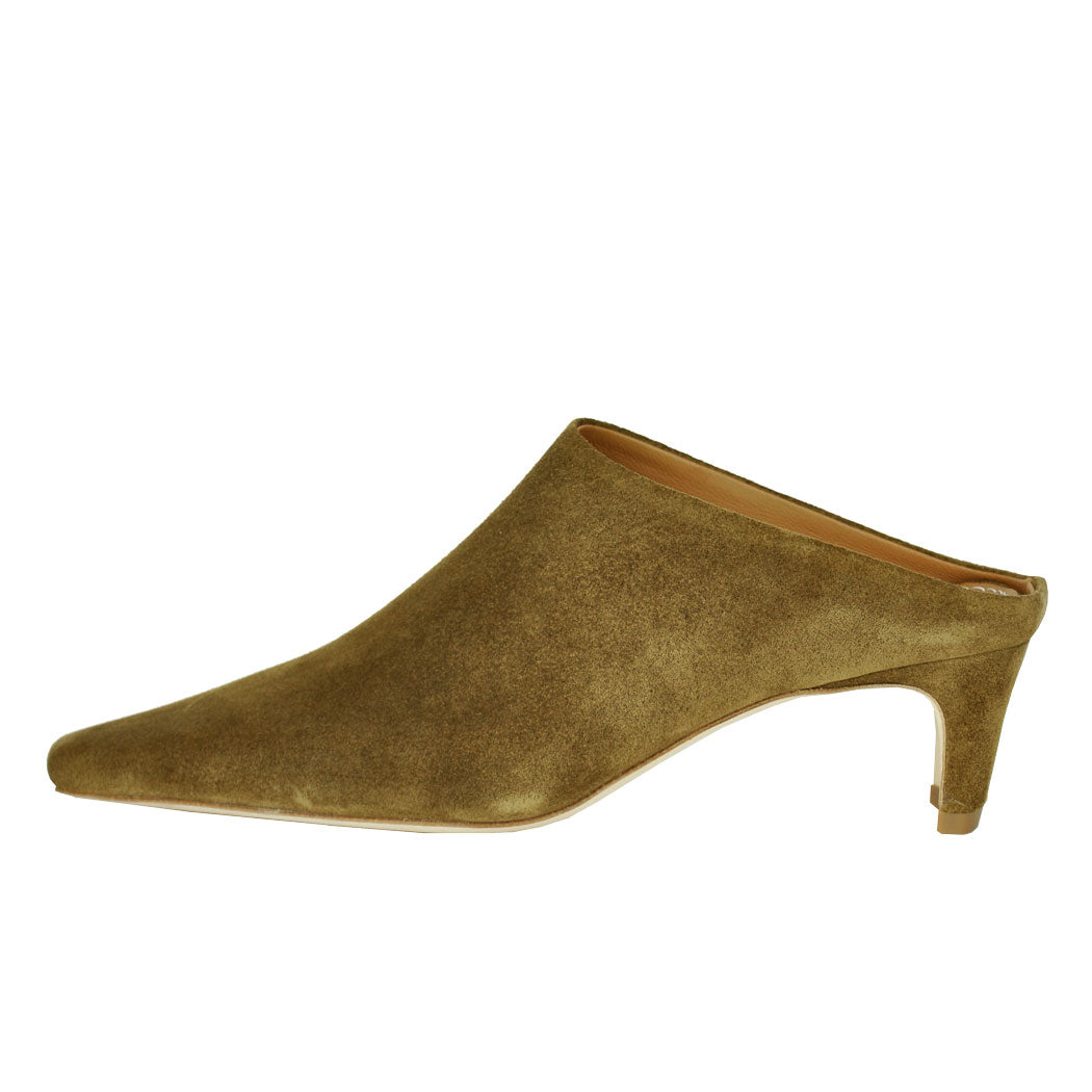 Wally Suede Heel Mule