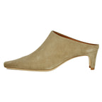 Wally Suede Heel Mule