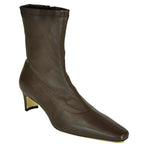 Wally-Sock Stretch Leather Ankle Boot