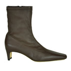 Wally-Sock Stretch Leather Ankle Boot