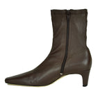 Wally-Sock Stretch Leather Ankle Boot