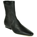 Wally-Sock Stretch Leather Flat Boot