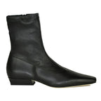 Wally-Sock Stretch Leather Flat Boot