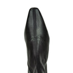 Wally-Sock Stretch Leather Flat Boot