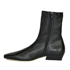 Wally-Sock Stretch Leather Flat Boot