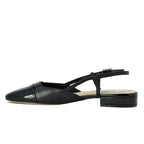 Belinda Leather Flat Slingback