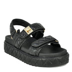 Big Mona Quilted Leather Footbed Sandal