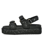 Big Mona Quilted Leather Footbed Sandal