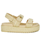 Big Mona Raffia Footbed Sandal