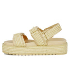 Big Mona Raffia Footbed Sandal