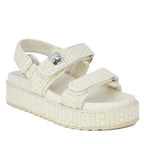 Big Mona Raffia Footbed Sandal