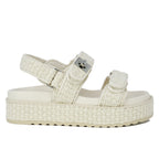 Big Mona Raffia Footbed Sandal