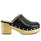 Brooklyn-1 Leather Heel Clog