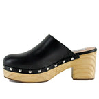 Brooklyn-1 Leather Heel Clog