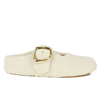 Cloudy-Fur Fur Strap Flat