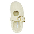 Cloudy-Fur Fur Strap Flat