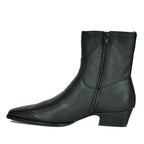 Dorene Leather Heel Bootie