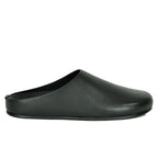 Fern Leather Closed Flat Mule