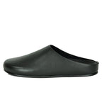 Fern Leather Closed Flat Mule