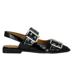 Graya Patent Buckle Pointy Flat