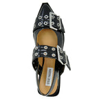 Graya Patent Buckle Pointy Flat