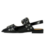 Graya Patent Buckle Pointy Flat