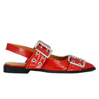 Graya Patent Buckle Pointy Flat