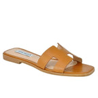 Hadyn Leather Flat Slide