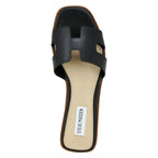 Hadyn Leather Flat Slide