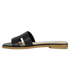 Hadyn Leather Flat Slide