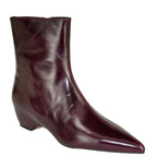 Karlson Leather Pointed Toe Ankle Boot