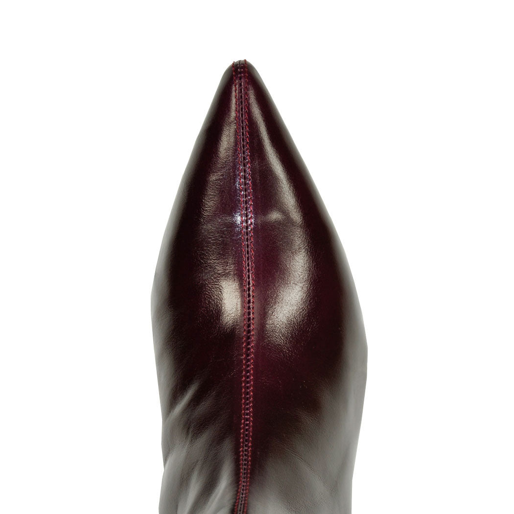 Karlson Leather Pointed Toe Ankle Boot